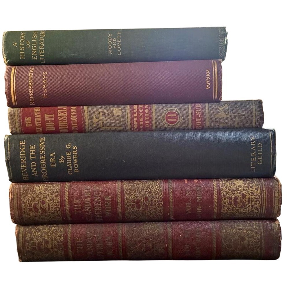 6 Vintage English Literature Books